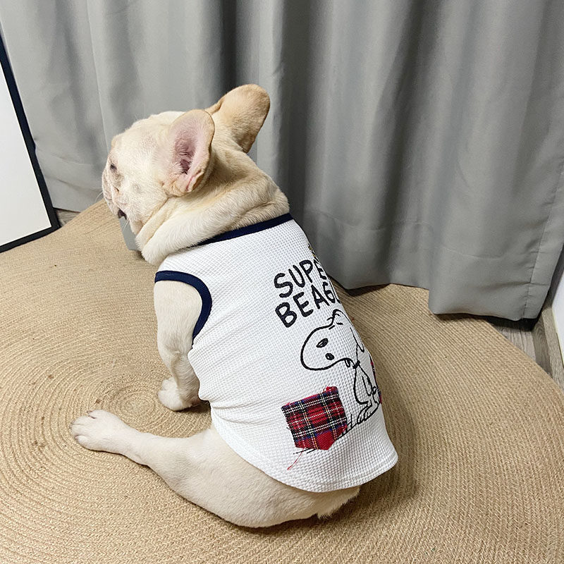 Summer thin puppy dog clothes than bear Pomeranian small dog cat pet puppy summer dharma bucket cute vest