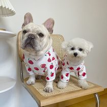 Dogs clothes spring and summer full cotton necropolis Fighting teddy Bears Snow Narebago Bull Dog Puppies Cat Costumes