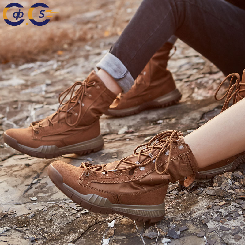 Outdoor combat boots light special soldier boots high-tube tactical boots shock absorber men training mountain boots