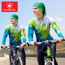 Summer style riding suit for mens road caravan bike clothes womens style long sleeve spring-autumn blouse fleet version customised