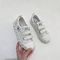 First Valley 2021 new womens shoes Korean version of breathable mesh Velcro Sports Leisure board shoes small white shoes womens single shoes tide