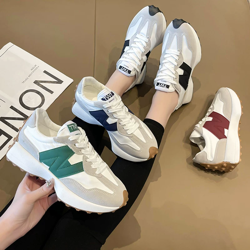 Утилизированные / Wastewoma Xiaoman обувь для талии Daddy shoes женские шаги, маленькое шоу 2024 весна и осень новые повседневные кроссовки