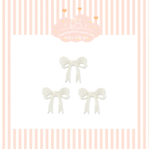 White Butterfly knot embroidered cloth with Xiang Bag Coconut Shoes Bag Mobile Phone Hand Ledger DIY Decorative Patches Glued Self-Glued