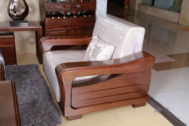Nội thất Thượng Hải Yongxing Thương hiệu Gỗ Rắn Sofa Bàn cà phê Phòng khách Tủ TV Full Teak U5 - Bộ đồ nội thất giường