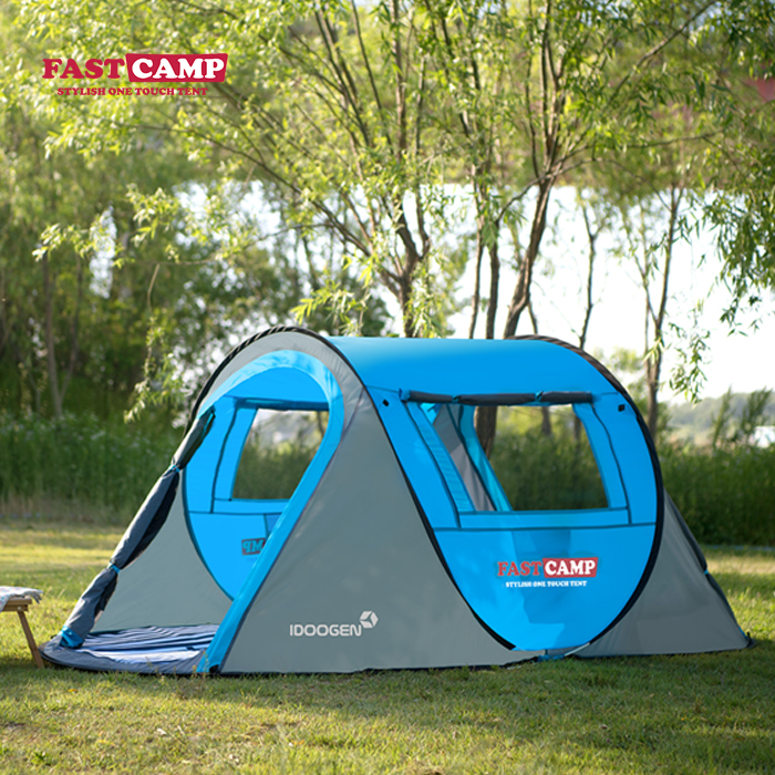 FASTCAMP Fully Automatic Tent Outdoor 3-4 People Windproof Rain Terrace Camping Small Family Tourist Park Tent