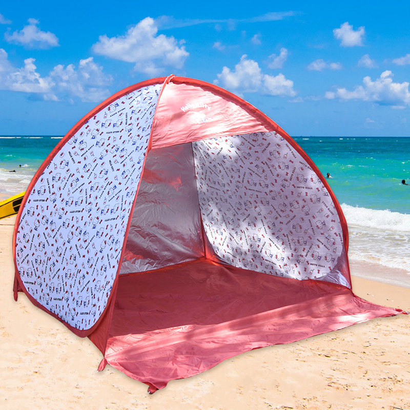 Simple beach seaside children's awning fast open outdoor park sunscreen free cartoon convenient picnic tent