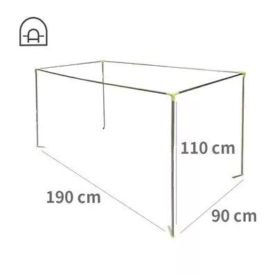 Dongha plus thick College student dormitory with mosquito net stainless steel bed curtain bracket pole fan rod bracket