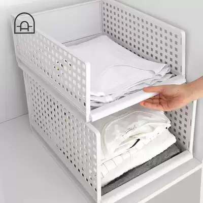 Dongha wardrobe storage layered partition storage box plastic drawer multifunctional finishing artifact