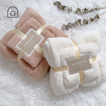 Bath towel female summer thin quick dry pure white adult cotton new set couples dont lose hair student swimming