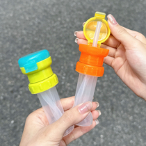 Mineral water straw cap for children and babies portable drinking water artifact anti-choking water bottle beverage bottle cap conversion head universal