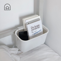 Dongha dormitory artifact bedside storage box student storage basket bedside shelf storage box adhesive hook bedroom bed