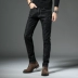 Quần jean nam 2019 mới thu bình thường Quần xu hướng Hàn Quốc Tide Black Slim Quần chân - Quần jean