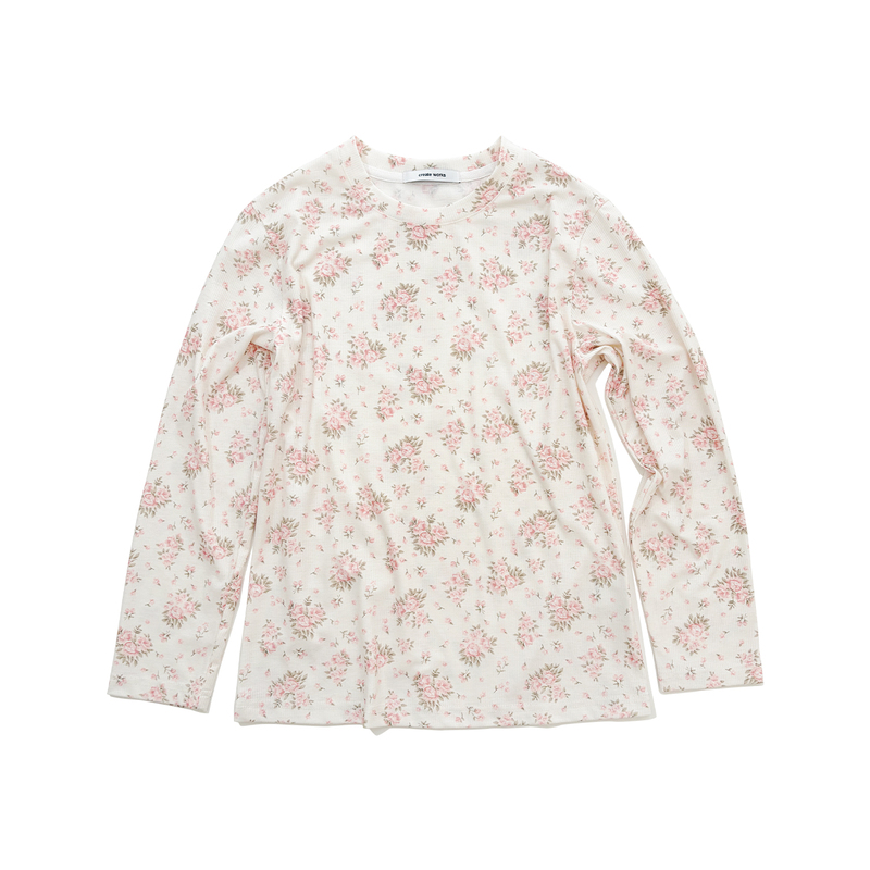 Create Works Floral Nine-Quarter Sleeve T-Shirt