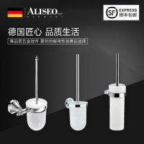 Ailey Show Bathroom All-copper Toilet Brush Toilet Toilet Frosted Glass Set Toilet Cleaning Brush