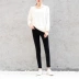 Quần legging cạp cao nữ mặc mùa thu 2018 mới Hàn Quốc phiên bản skinny skinny 9 điểm chân bút chì quần đen Khởi động cắt