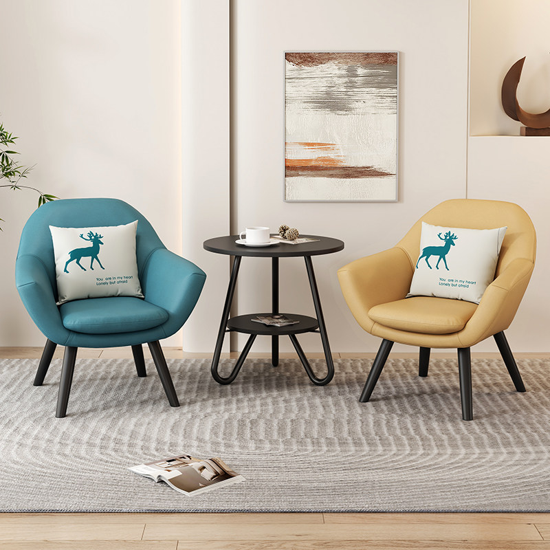 Office sofas tea table combination Business reception room Guest Combo single Small Psychological Counseling Office Sofa-Taobao