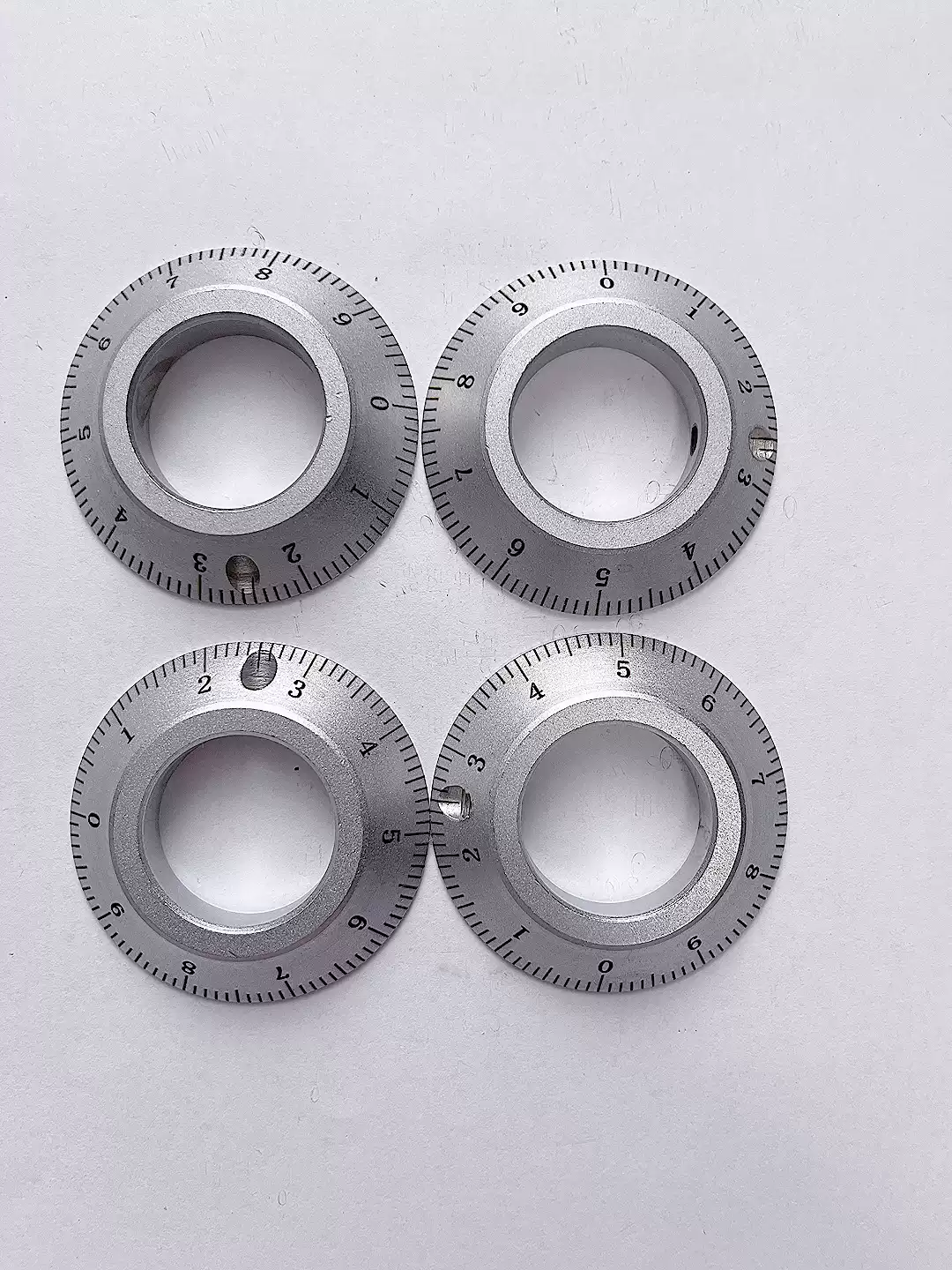 0-9数字刻度盘金属转轮转速表旋钮钢件刻度圈数字