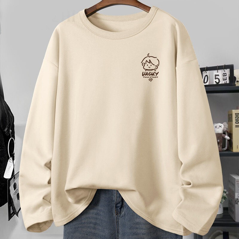 Men's Pure Cotton Long-Sleeve T-Shirt, Spring and Autumn Style, 2026 New Loose Fit Top, Autumn Shirt, Inner Layer Top, Spring Style for Men Men's Pure Cotton Long-Sleeve T-Shirt, Spring and Autumn Style, 2026 New Loose Fit Top, Autumn Shirt, Inner Layer Top, Spring Style for Men