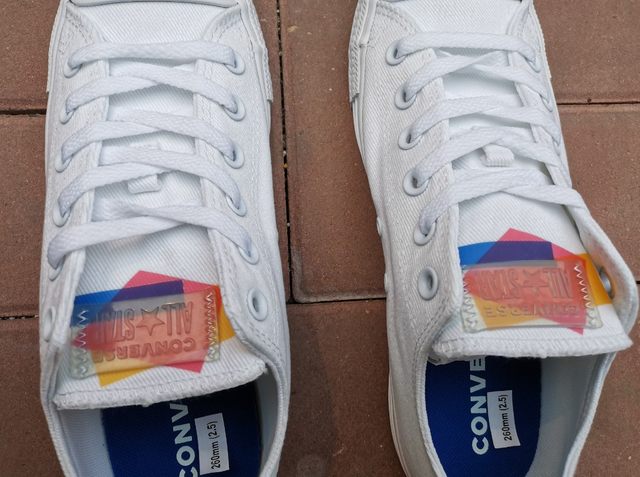 Authentic Converse CONVERSE color standard white shoes low canvas shoes  165330C, 165332C