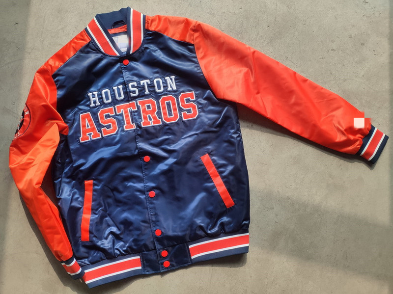 Sta Jacket Satin Baseball Jacket Without Padding Houston Astros