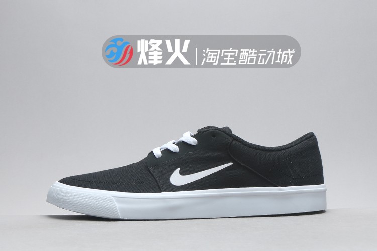 Campfire Sports NIKE SB PORTMORE CNVS Giày thông thường 723874-001 - Dép / giày thường giày thể thao nữ màu đen