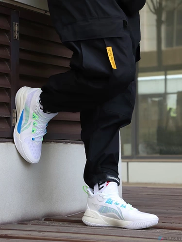 Fenghuo Lining Li Ning Sonic 10 TD Team Model Бело-Розовая Сакура Практичные баскетбольные кроссовки ABPS015-1