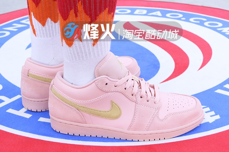 Campfire Air Jordan AJ1 thấp bột ngón chân thấp để giúp giày bình thường CJ9216-676 - Dép / giày thường các hãng giày sneaker nổi tiếng