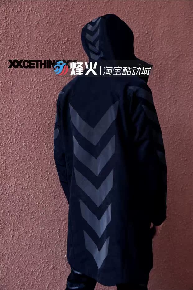 Campfire XXCETHINGXX ngựa vằn đen trắng nặng máy áo gió dài áo gió WB00021-1 2 - Áo gió thể thao ao gio nam