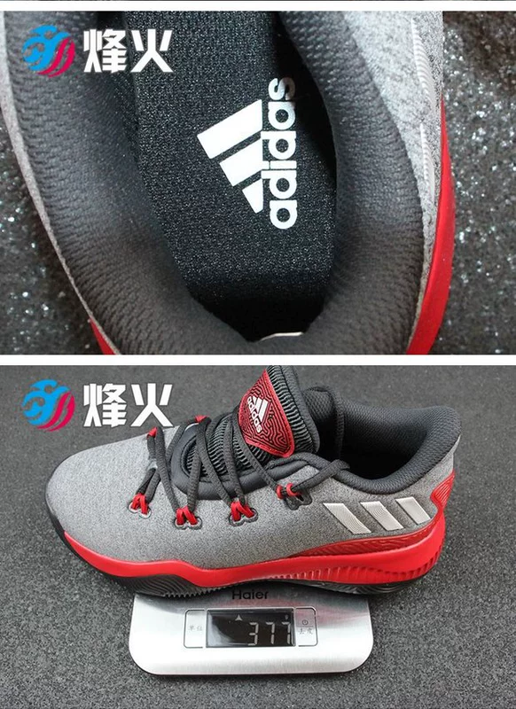 Bonfire Sports Adidas Crazy Fire Harden Phiên bản ngắn Giày bóng rổ thực tế BB8190 B72746 giày bóng rổ giá học sinh