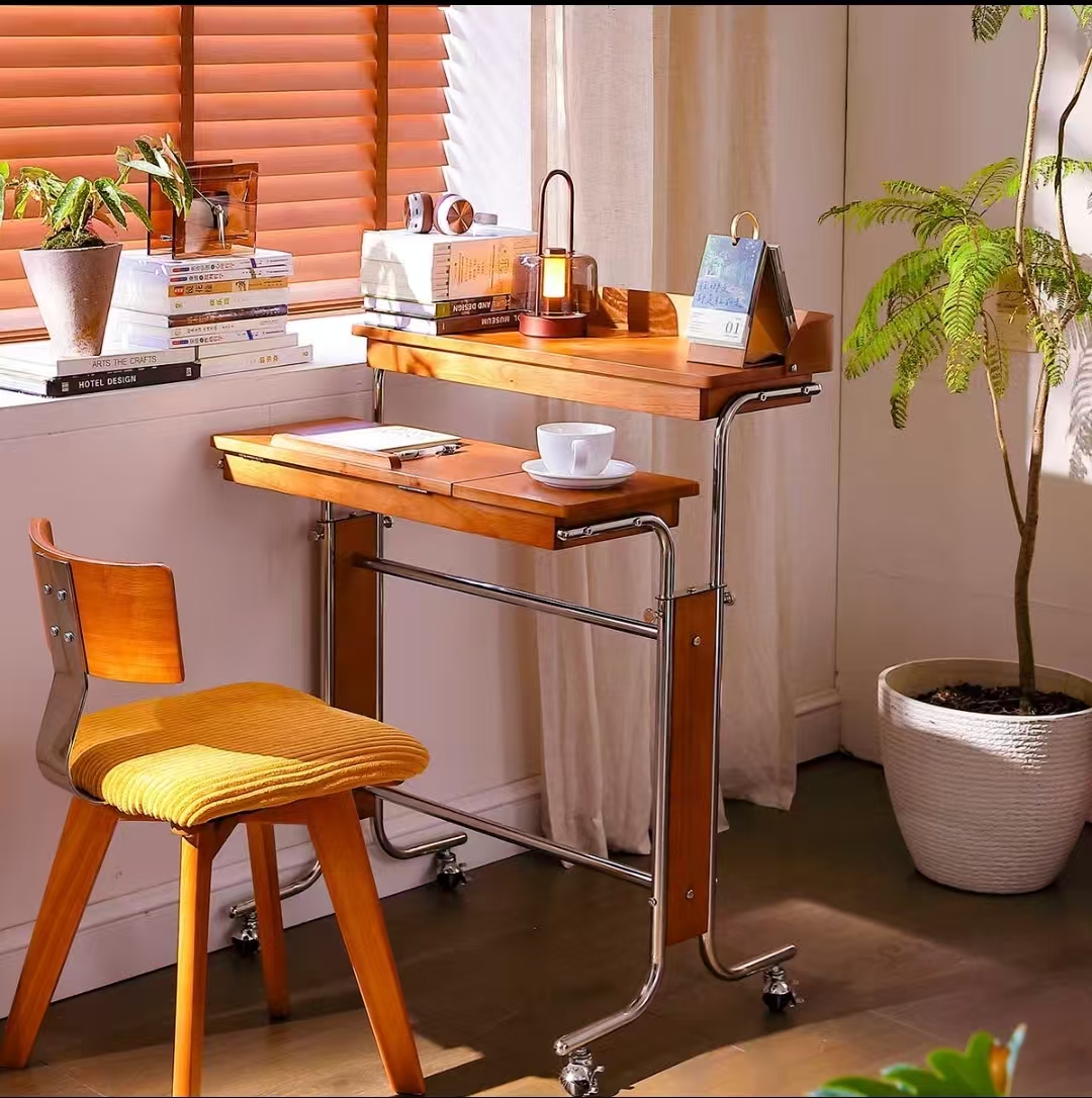 多功能实木升降桌：小空间的大智慧