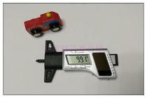 Minister solar high-end plastic digital display tire depth ruler depth gauge depth caliper tire pattern ruler