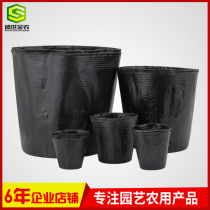 Factory direct thick black plastic sowing high quality durable nutrition bowl nursery box nursery seedling nursery pot nutrition Cup