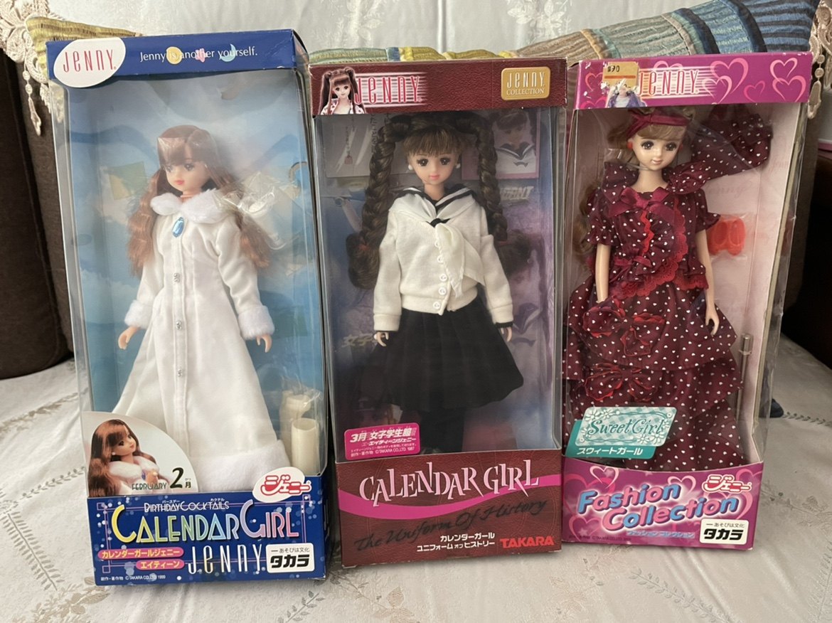 包郵特價現貨TAKARA JENNY珍妮娃娃月曆款禮服復古款兔頭款