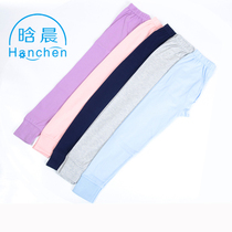 Youth cotton childrens single piece single autumn pants Boys and girls cotton pants Medium and large childrens students high-waisted leggings