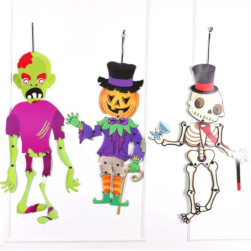 Tricky mặt dây chuyền bí ngô halloween trang trí mặt dây chuyền đầu sọ kinh dị thanh mẫu giáo cung cấp đạo cụ bố trí - Sản phẩm Đảng / Magic / Hiệu suất