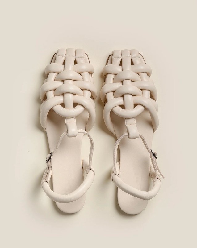 2024 Summer New Handmade Spanish Hereu Genuine Leather Closed-Toe Flat Casual Roman Sandals for Women ins