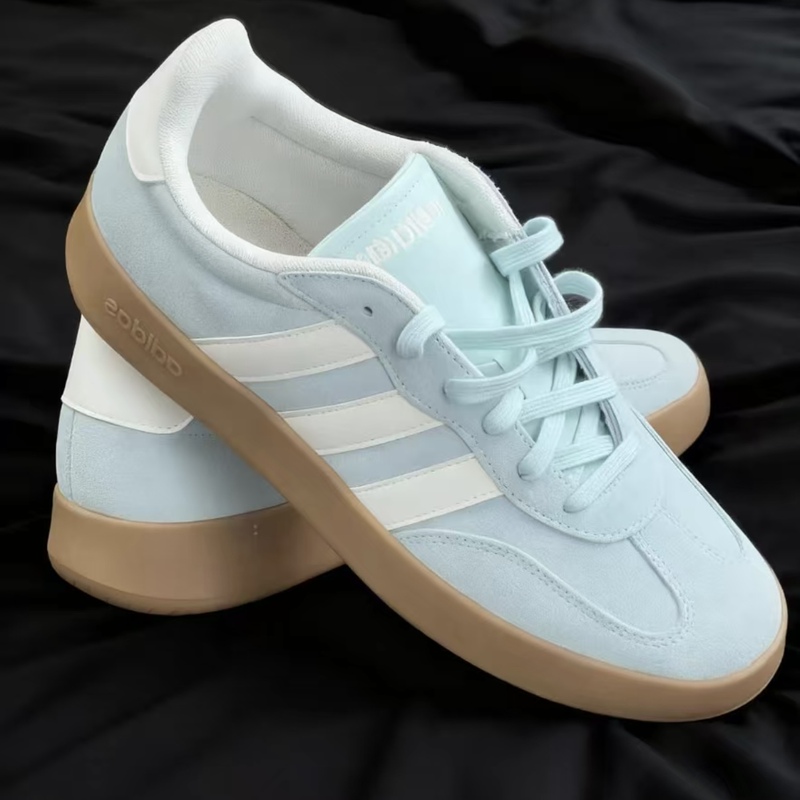 Adidas Adidas Training Shoes Women's Classic Low-Top T-Toe Light Blue and White Casual Sneakers Jq4238