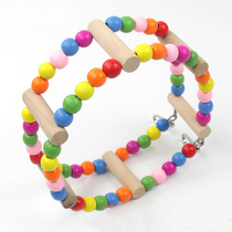Budgerigar bird toy Swing ring Cruise ship gnawing toy Peony starling Wen bird bird cage accessories