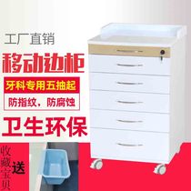 Stainless steel side cabinet Dental clinic display cabinet Dental mobile cabinet Combination workbench Nurse medical trolley