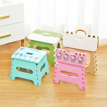 Portable plastic folding stool outdoor small stool home horse simple fishing small chair train bench