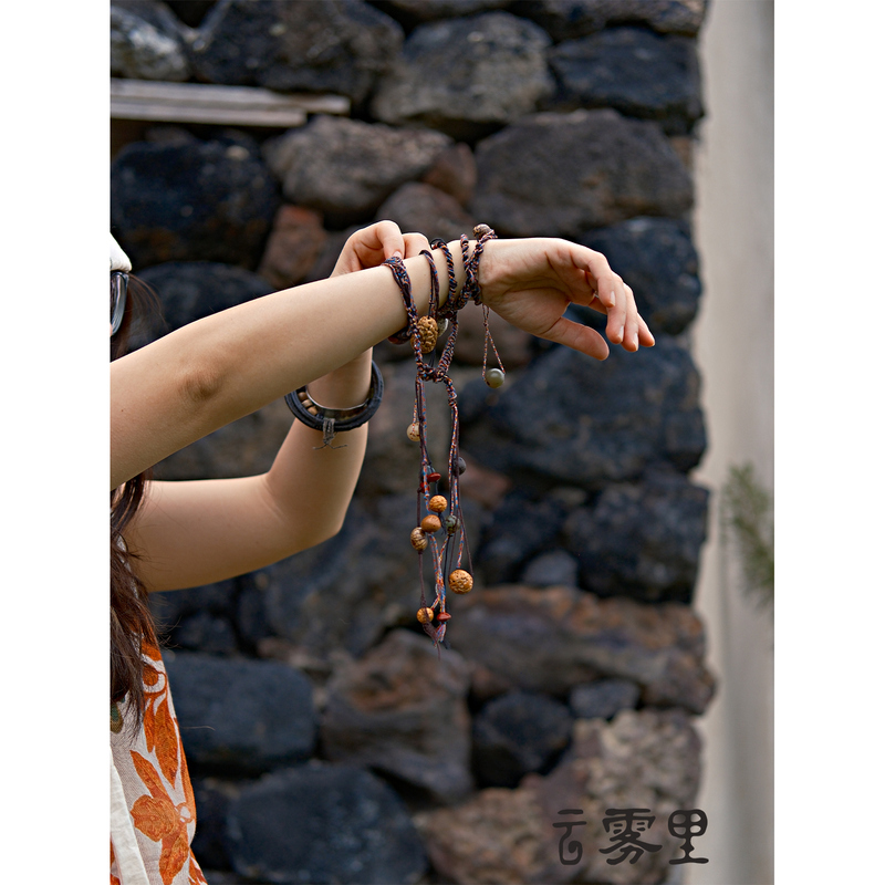 In the Clouds, Hand-Woven Casual and Free-Spirited Stackable Tie-On Long Belt, Adjustable Accessory, New Spring/Summer Style 7523