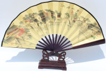 8-inch imitation red-wood-paper fan paper fan travel memorial folding fan-printed folding fan opera practice folding fan