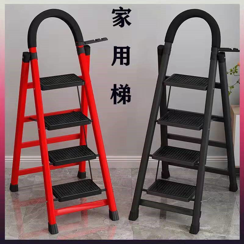 Ladder Home folding ladders thickened carbon steel herringbone ladders mobile stairs telescopic ladders Multi-functional indoor ladders