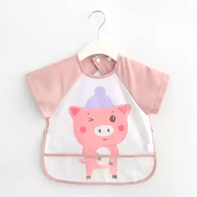 Autumn and winter baby eating blouse Baby bib waterproof and anti-dirty children's anti-dressing long-sleeved protective clothing painting small apron