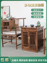 New Chinese style tea cabinet simple tea storage cabinet side cabinet water boiling cabinet solid wood tea side cabinet storage cabinet