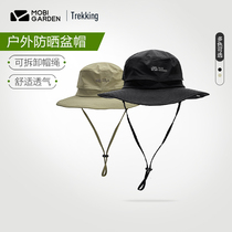 Pastoral flute outdoor fishing cap Anti-UV climbing hat fisherman hat sunscreen for summer breathable sun hat