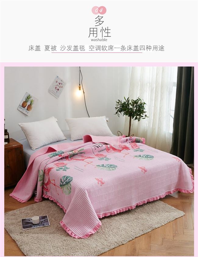 Khăn trải giường bằng vải mền trải giường bằng vải bông được giặt bằng nước tinh khiết - Trải giường bộ drap giường