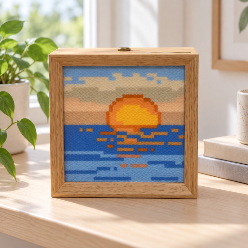 Pindu Night Light Haiyao Island 40*40 Picture Light with Illuminated Photo Frame Light Painting Decorative Ornament 10*10 Square Shape Pindu Night Light Haiyao Island 40*40 Picture Light with Illuminated Photo Frame Light Painting Decorative Ornament 10*10 Square Shape
