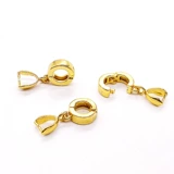 Изумрудная подвеска из кварца из воскового агата, застежка