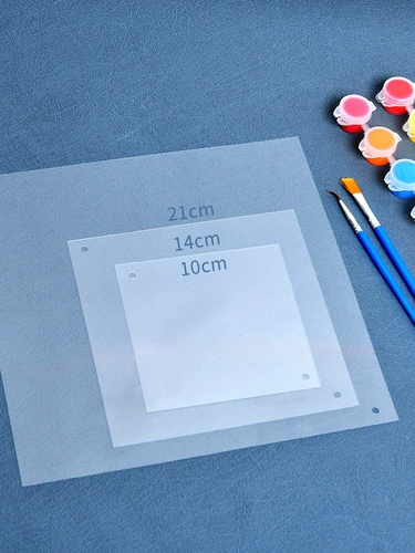 Квадратная прозрачная детская подвеска для раннего возраста из ПВХ, DIY